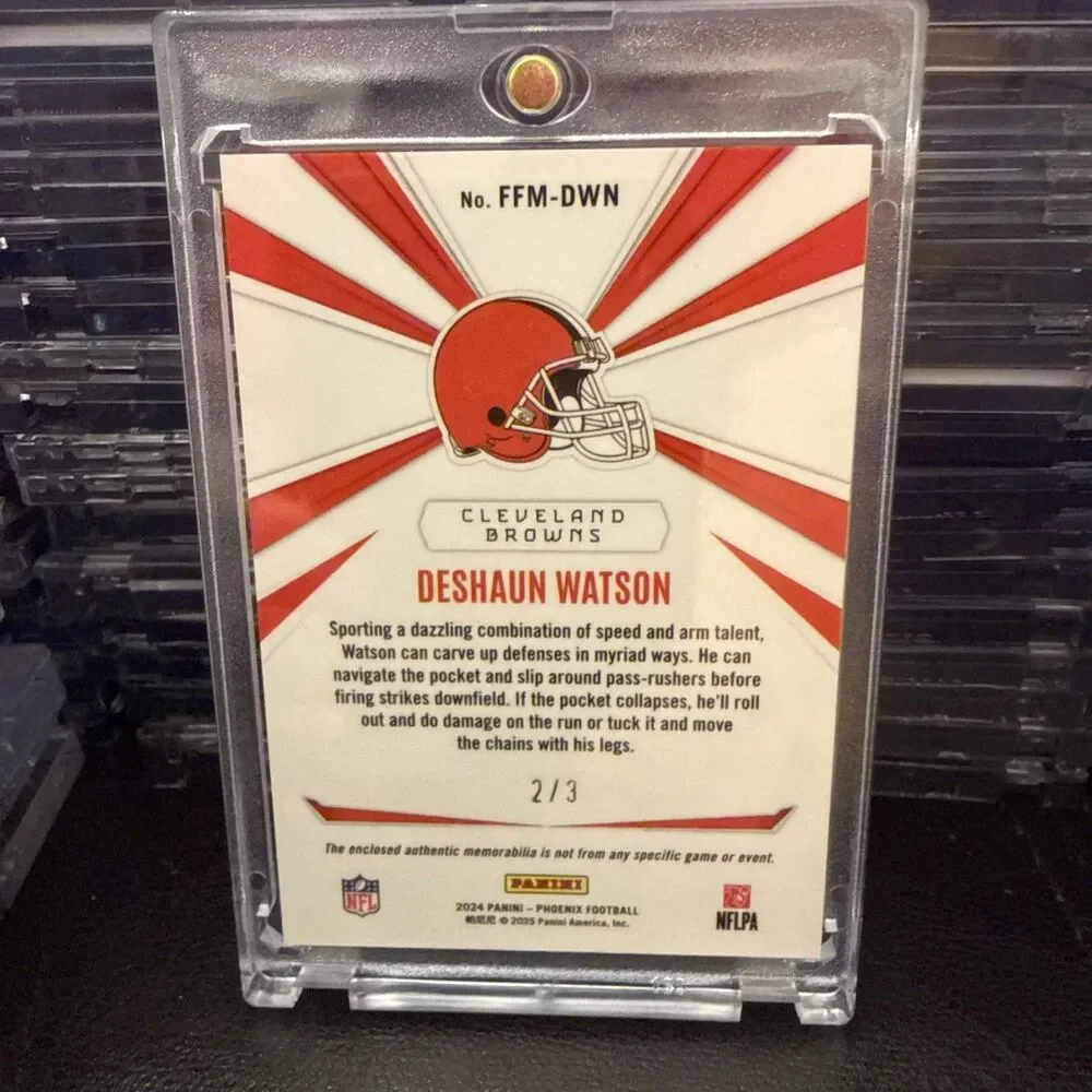 2024 PHOENIX Deshaun Watson FRANCHISE FUTURE MATERIALS Nike Patch 2/3 BROWNS NFL